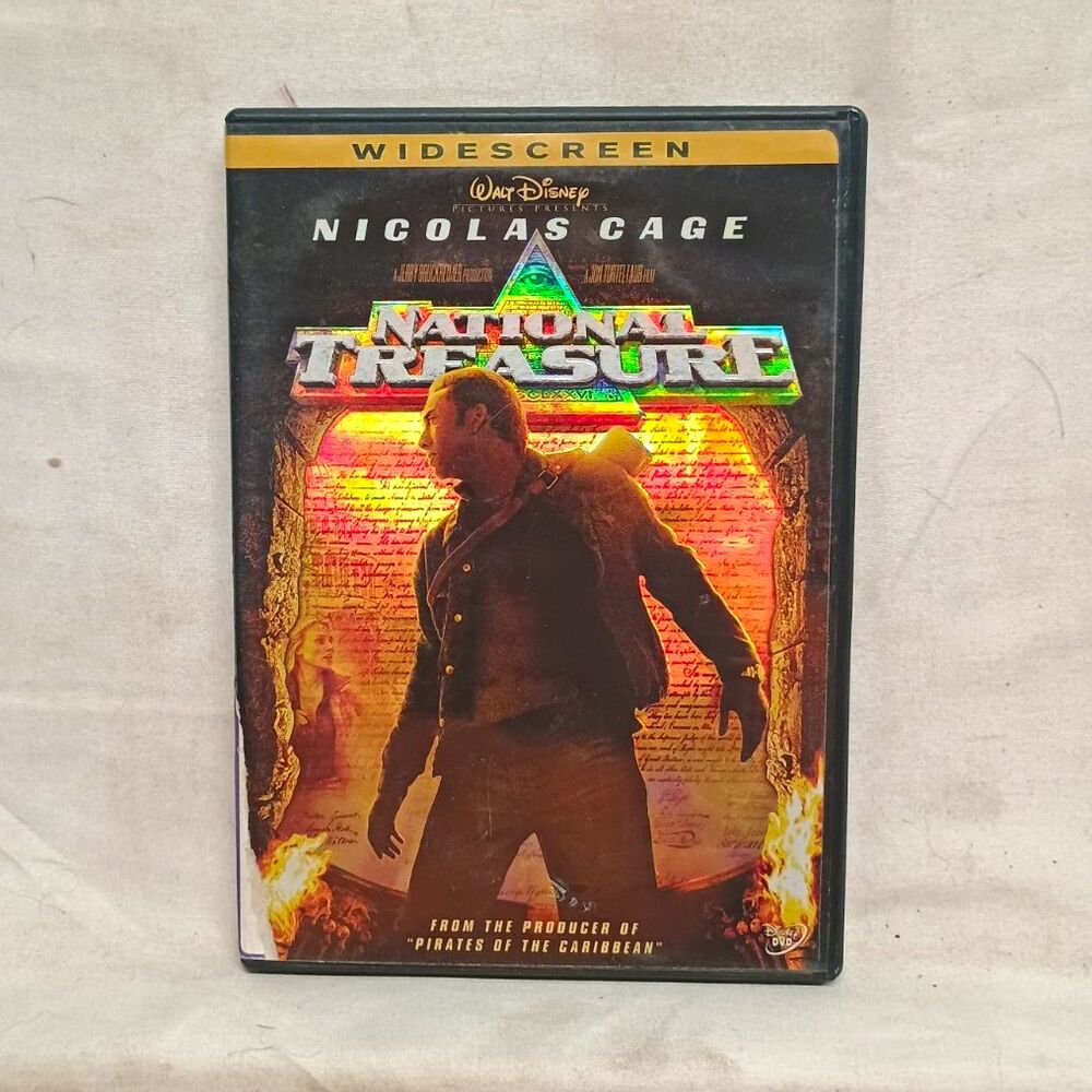 National Treasure DVD 2005 Widescreen Nicolas Cage Walt Disney Adventure